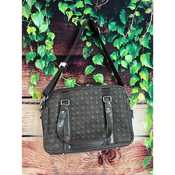 Vera Bradley Quilted Laptop Travel Shoulder Messenger Shoulder Bag 14x9.5x3.5 - Picture 2 of 11